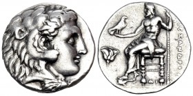KINGS OF MACEDON. Alexander III 'the Great', 336-323 BC. Tetradrachm (Silver, 24.5 mm, 17.17 g, 1 h), struck under Ptolemy (I) as satrap, Memphis, c. ...