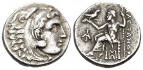 KINGS OF MACEDON. Alexander III ‘the Great’, 336-323 BC. Drachm (Silver, 16 mm, 4.27 g, 11 h), struck under Antigonos I Monophthalmos, Magnesia ad Mae...