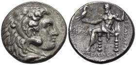 KINGS OF MACEDON. Alexander III ‘the Great’, 336-323 BC. Tetradrachm (Silver, 25 mm, 16.80 g, 6 h), struck under Seleukos I Nikator, Babylon, c. 311-3...