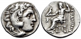 KINGS OF MACEDON. Alexander III ‘the Great’, 336-323 BC. Drachm (Silver, 17 mm, 3.96 g, 11 h), struck under Antigonos I Monophthalmos, Kolophon, c. 31...