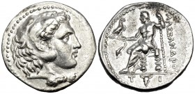KINGS OF MACEDON. Alexander III ‘the Great’, 336-323 BC. Tetradrachm (Silver, 28 mm, 17.06 g, 6 h), uncertain mint in Greece or Macedon, c. 310-275. H...