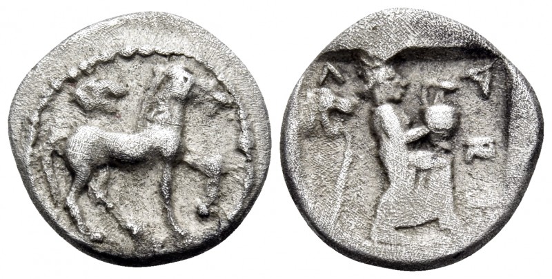 THESSALY. Larissa. Circa mid to late 5th Century BC. Obol (Silver, 11.5 mm, 0.95...