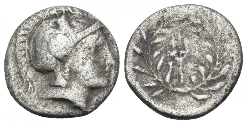 THESSALY. Orthos. Circa 350-200 BC. Obol (Silver, 12 mm, 1.13 g, 11 h). Head of ...