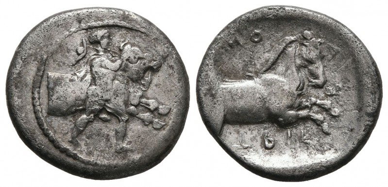 THESSALY. Trikka. Circa 440-400 BC. Hemidrachm (Silver, 16 mm, 2.69 g, 5 h). You...