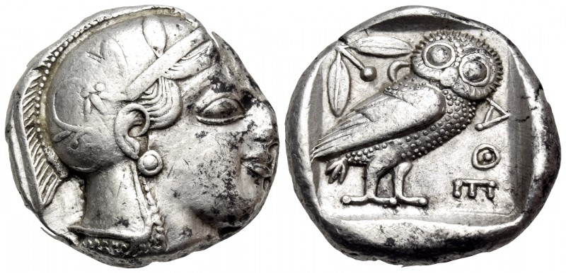 ATTICA. Athens. Circa 460-455 BC. Tetradrachm (Silver, 23.5 mm, 17.19 g, 5 h), S...