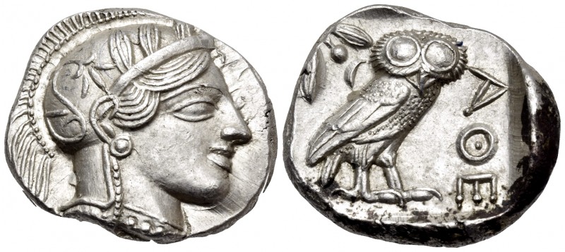 ATTICA. Athens. Circa 449-404 BC. Tetradrachm (Silver, 26 mm, 17.25 g, 4 h), c. ...