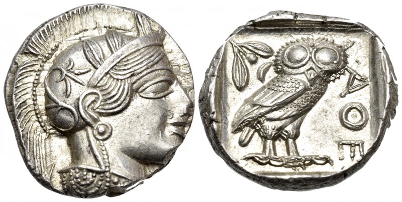 ATTICA. Athens. Circa 449-404 BC. Tetradrachm (Silver, 25 mm, 17.23 g, 3 h), c. ...