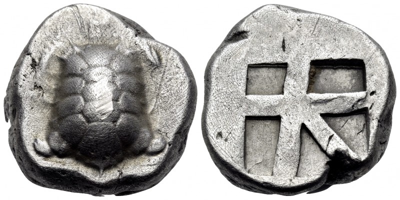 ISLANDS OFF ATTICA, Aegina. Circa 456/45-431 BC. Stater (Silver, 19 mm, 12.26 g)...