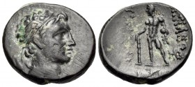 KINGS OF BITHYNIA. Prusias II Cynegos, 182-149 BC. (Bronze, 18 mm, 4.11 g, 12 h). Head of Prusias to right, wearing winged diadem. Rev. BAΣIΛEΩΣ ΠΡΟYΣ...