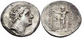KINGS OF BITHYNIA. Nikomedes II Epiphanes, 149-127 BC. Tetradrachm (Silver, 37.5 mm, 16.66 g, 12 h), Nikomedeia, year ΘΝΡ (159) = 140-139. Diademed he...