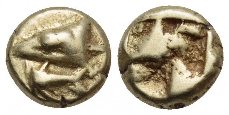 MYSIA. Kyzikos. Circa 600-550 BC. Hemihekte or 1/12 Stater (Electrum, 7 mm, 1.34...