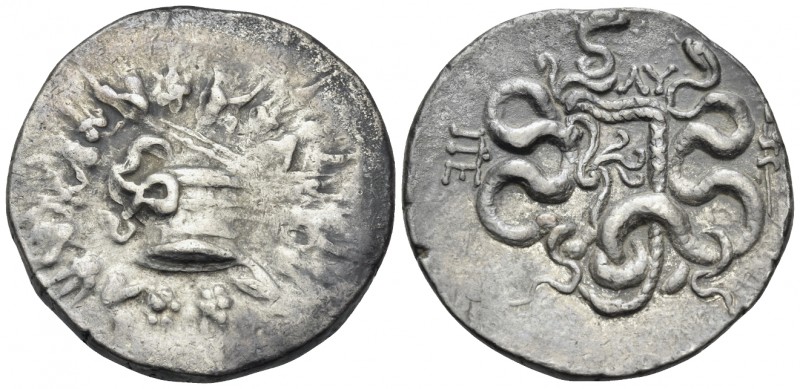 MYSIA. Pergamon. Circa 166-67 BC. Cistophoric Tetradrachm (Silver, 27.5 mm, 12.4...