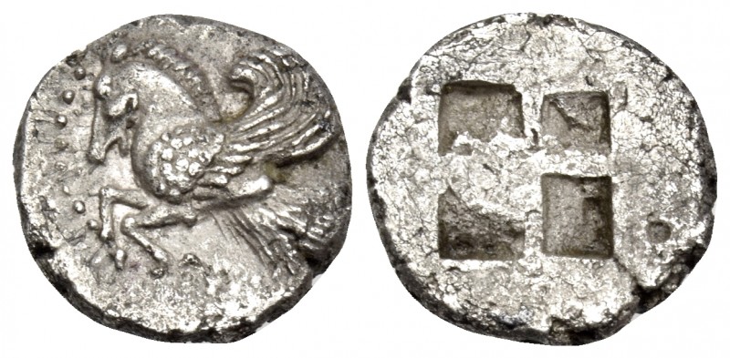 MYSIA. Lampsakos. Circa 500-450 BC. 1/6 Stater (Silver, 11 mm, 1.37 g). Forepart...