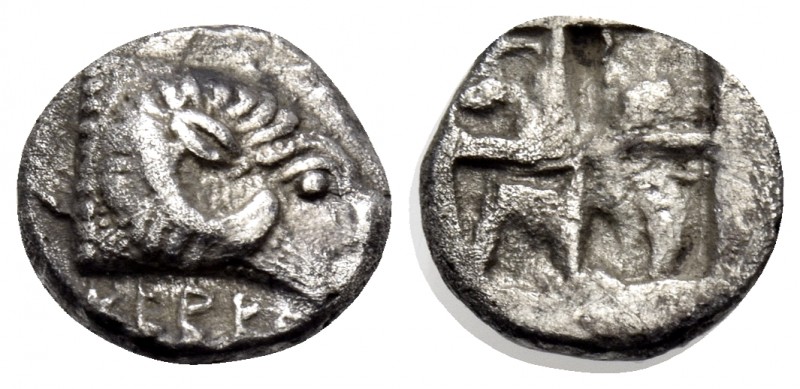 TROAS. Kebren. Circa 5th century BC. Diobol (Silver, 9.5 mm, 1.02 g). [Κ]EΒΡΕ[Ν]...