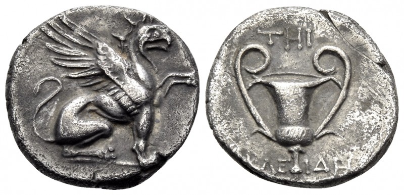 IONIA. Teos. Circa 3rd Century BC. Drachm (Silver, 15 mm, 3.01 g, 6 h), struck u...