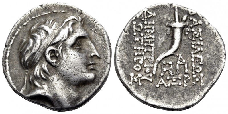 SELEUKID KINGS OF SYRIA. Demetrios I Soter, 162-150 BC. Drachm (Silver, 17.5 mm,...