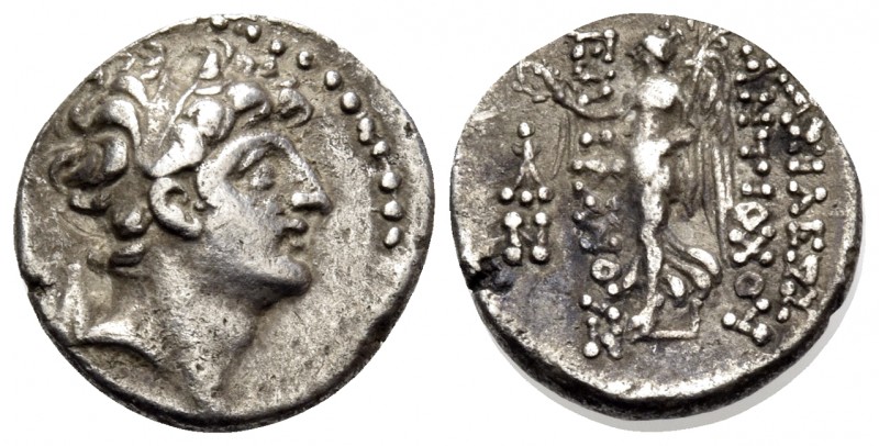 SELEUKID KINGS OF SYRIA. Antiochos VIII Epiphanes (Grypos), 121/0-97/6 BC. Hemid...