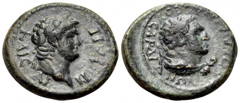 LYDIA. Sardis. Nero, 54-68. Hemiassarion (Bronze, 16 mm, 2.73 g, 6 h), struck un...