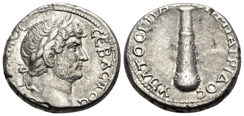 CAPPADOCIA. Caesaraea-Eusebia. Hadrian, 117-138. Didrachm (Silver, 20 mm, 6.91 g...