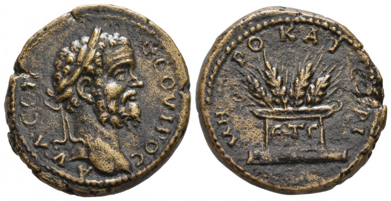 CAPPADOCIA. Caesaraea-Eusebia. Septimius Severus, 193-211. (Bronze, 23.5 mm, 9.3...