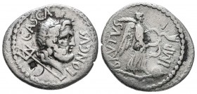 Brutus, Late summer-autumn 42 BC. Denarius (Silver, 20.5 mm, 3.43 g), military mint travelling with Brutus and Cassius in western Asia Minor or northe...