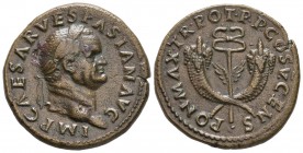 Vespasian, 69-79. Dupondius (Orichalcum, 27 mm, 12.92 g, 7 h), struck for use in Syria, Rome, 74. IMP CAESAR VESPASIAN AVG Laureate head of Vespasian ...