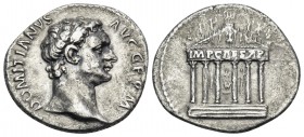 Domitian, 81-96. Denarius (Silver, 19 mm, 3.31 g, 7 h), Rome, 95-96. DOMITIANVS AVG GERM Bare head of Domitian to right. Rev. The Capitoline Temple of...