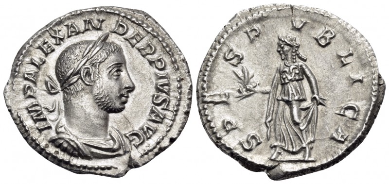 Severus Alexander, 222-235. Denarius (Silver, 19.5 mm, 2.87 g, 12 h), Rome, 232....