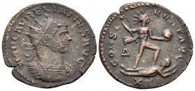 Aurelian, 270-275. Antoninianus (Bronze, 22 mm, 3.97 g, 5 h), Antioch, 4th officina, spring 274 - early 275. IMP C AVRELIANVS AVG Radiate and cuirasse...