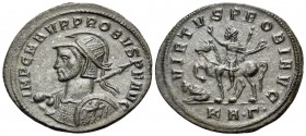 Probus, 276-282. Antoninianus (Billon, 24 mm, 3.93 g), Serdica, 3rd officina, 277. IMP C M AVR PROBVS P F AVG Radiate, helmeted and cuirassed bust of ...