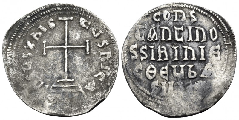 Constantine VI & Irene, 780-797. Miliaresion (Silver, 22 mm, 2.08 g, 1 h), Const...