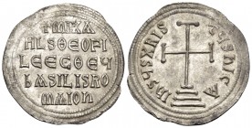 Michael II the Amorian, with Theophilus, 820-829. Miliaresion (Silver, 23 mm, 2.07 g, 11 h), Constantinople, c. 821-829. +MIXA/HL S ΘΕΟFI/LE EC ΘΕЧ / ...