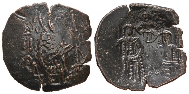 Michael VIII Palaeologus, with Andronicus II, 1261-1282. Trachy (Copper, 22 mm, ...