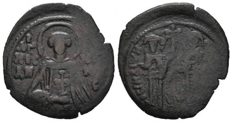 Andronicus II Palaeologus, with Michael IX, 1282-1328. Assarion (Copper, 23 mm, ...