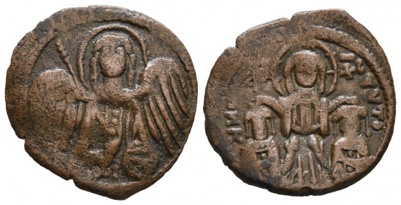 Andronicus II Palaeologus, with Michael IX, 1282-1328. Assarion (Copper, 20 mm, ...