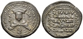 ISLAMIC, Ayyubids. Mayyafariqin & Jabal Sinjar. al-'Adil I Sayf al-Din Ahmad, AH 589-596 / AD 1193-1200. Dirham (Bronze, 29 mm, 14.02 g, 10 h), as gov...