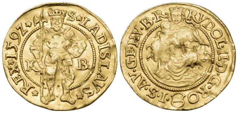 HUNGARY. Holy Roman Empire. Rudolf II, Emperor, 1576-1611. Ducat (Gold, 22.5 mm,...