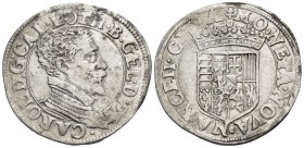 FRANCE, Provincial. Dukedom of Lorraine. Charles III., 1545-1608. Teston (Silver, 29 mm, 9.17 g, 8 h), Nancy, mintmaster Nicholas Gennetaire, undated,...