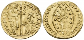 ITALY. Venice. Ludovico Manin, 1789-1797. Zecchino (Gold, 20.5 mm, 3.49 g, 9 h), 120th, and last, Doge of Venice. LVDO• MANIN• / S •M• VЄNЄT• / DVX St...