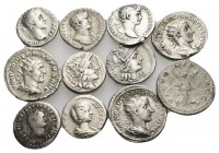 Roman Republican & Imperial. Circa 2nd century BC - 3rd century AD. (Silver, 35.79 g). A lot of Eleven (11) attractive Roman Republican and Roman Impe...