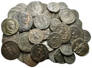 ROMAN IMPERIAL. 3rd Century AD- 5th Century AD. (Bronze, 474.00 g). Lot of Fifty-five (55) of mainly fourth century Roman bronzes. Including Constanti...