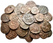 BYZANTINE. Circa 11th century. (Bronze, 320.00 g). A lot of Forty-eight (48) byzantine follis. All cleaned. Good - fine. Lot sold as is, no returns (4...