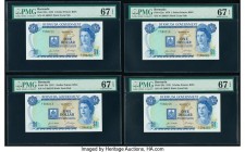 Bermuda Bermuda Government 1 Dollar 1970 Pick 23a Four Consecutive Examples PMG Superb Gem Unc 67 EPQ. 

HID09801242017

© 2020 Heritage Auctions | Al...
