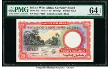 British West Africa West African Currency Board 20 Shillings 1.3.1954 Pick 10a PMG Choice Uncirculated 64 EPQ. 

HID09801242017

© 2020 Heritage Aucti...