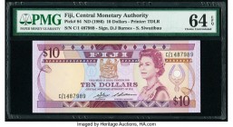 Fiji Central Monetary Authority 10 Dollars ND (1986) Pick 84 PMG Choice Uncirculated 64 EPQ. 

HID09801242017

© 2020 Heritage Auctions | All Rights R...