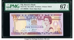 Fiji Reserve Bank of Fiji 10 Dollars ND (1992) Pick 94a PMG Superb Gem Unc 67 EPQ. 

HID09801242017

© 2020 Heritage Auctions | All Rights Reserved