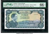 Jordan Central Bank 10 Dinars 1959 (ND 1965) Pick 12a PMG Gem Uncirculated 66 EPQ. 

HID09801242017

© 2020 Heritage Auctions | All Rights Reserved