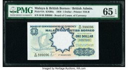 Malaya and British Borneo Board of Commissioners of Currency 1 Dollar 1.3.1959 Pick 8A KNB8a PMG Gem Uncirculated 65 EPQ. 

HID09801242017

© 2020 Her...