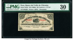 Peru Banco del Valle de Chicama 50 Centavos = 1/2 Sol ND (1800s) Pick S422r Remainder PMG Very Fine 30. 

HID09801242017

© 2020 Heritage Auctions | A...