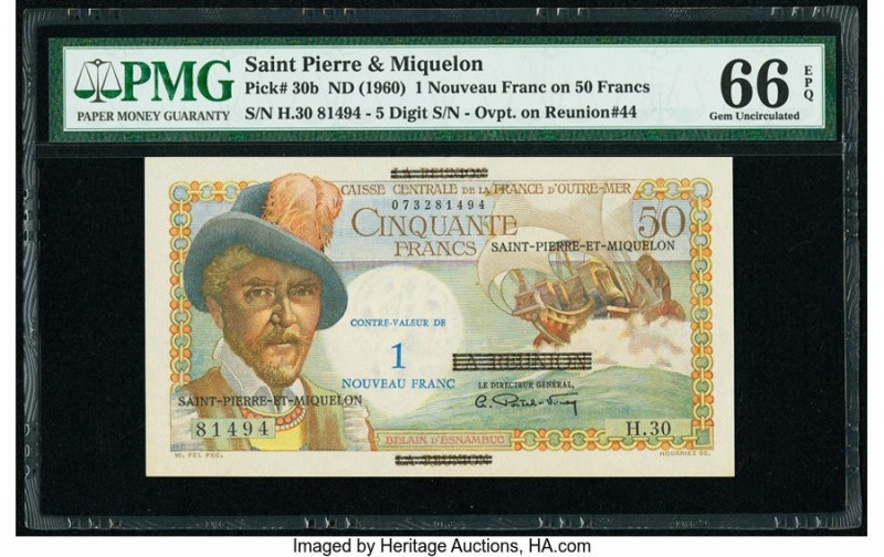 Saint Pierre and Miquelon Caisse Centrale de la France d'Outre-Mer 1 Nouveau Fra...